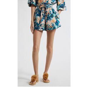 Ulla Johnson Rowan Drawstring Shorts in Delphinium 0